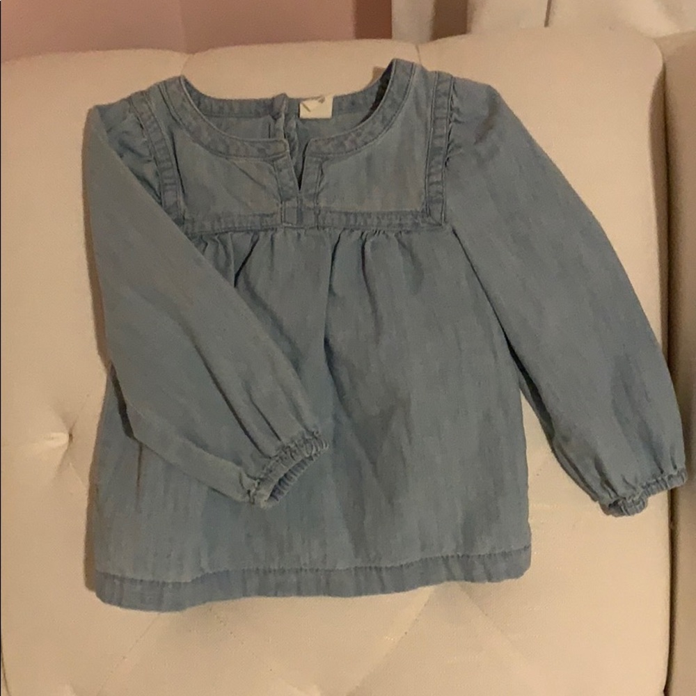 Gap kids chambray blouse